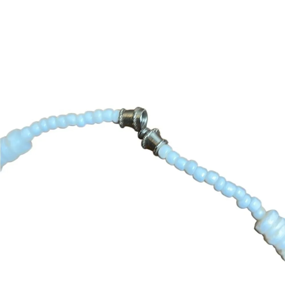 Y2K Vintage Puka Shell Necklace White Unisex 18”